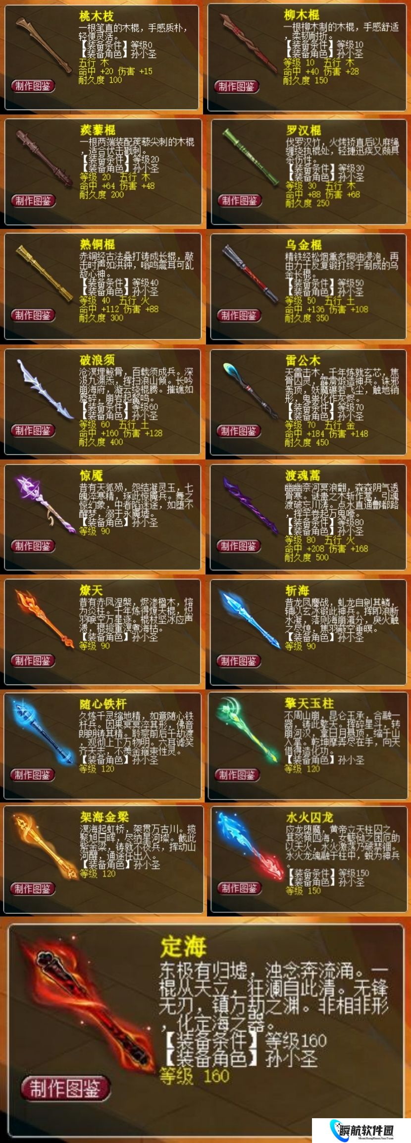 梦幻西游新武器「棍」大光造型一览，畅玩服335灵第一法系神链问世