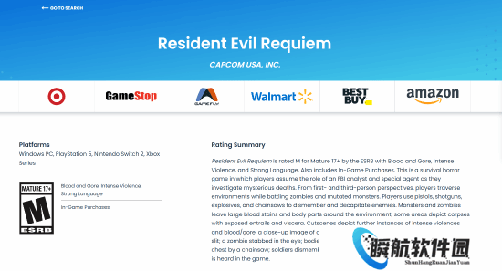 《生化危机9》ESRB评级出炉！超多大尺度细节