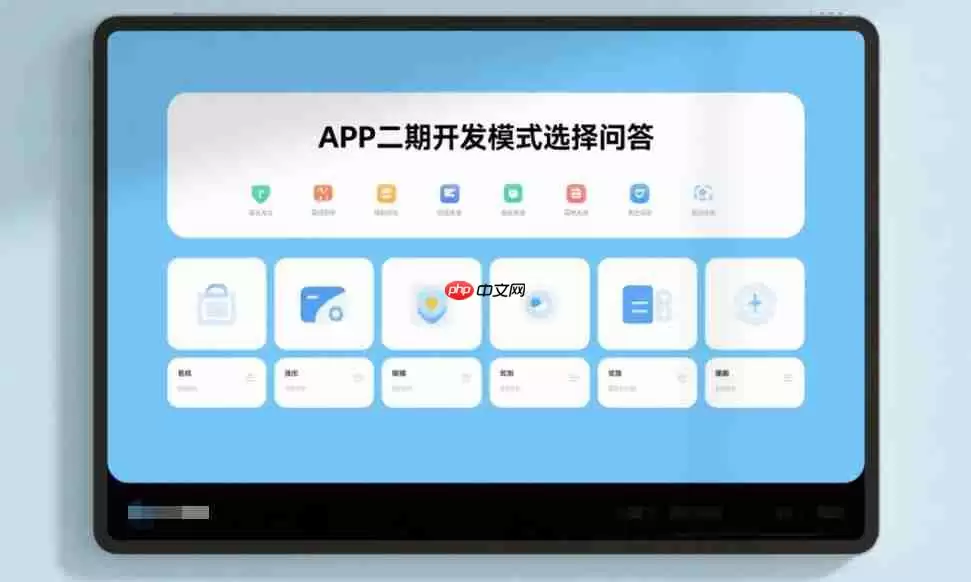 APP二期开发模式选择问答