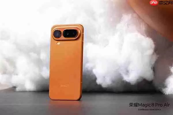 荣耀Magic8 Pro Air轻薄机身塞进5500mAh+天玑9500：行业最强Air