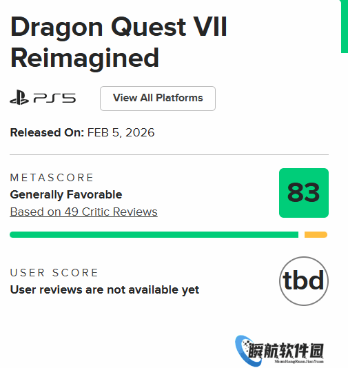 《勇者斗恶龙7RE》M站83分!值得每一位RPG粉丝入手