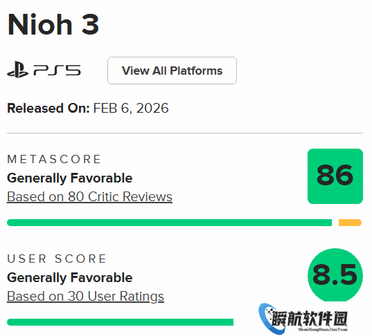 《仁王3》M站玩家评分8.5！战斗爽的背后问题也不少
