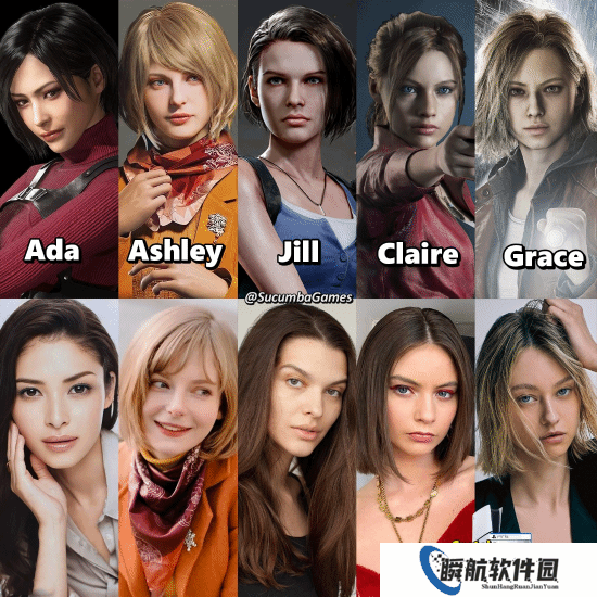 全是大美女！卡普空旗下人气游戏角色对比真人