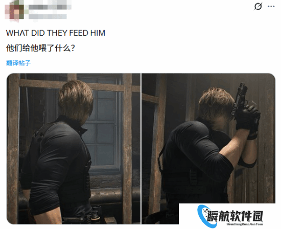 荷尔蒙炸弹！《生化9》里昂二头肌要把衬衫撑爆了