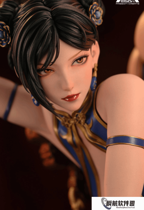 超绝美腿！春丽大尺度雕像公开 细节炸裂