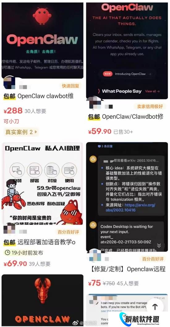 大学生代装OpenClaw赚到饭钱了！88元远程修复爆单