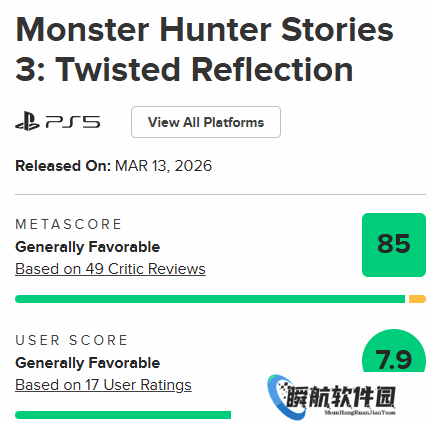 卡普空佳作频出！《怪猎物语3》M站玩家口碑超棒