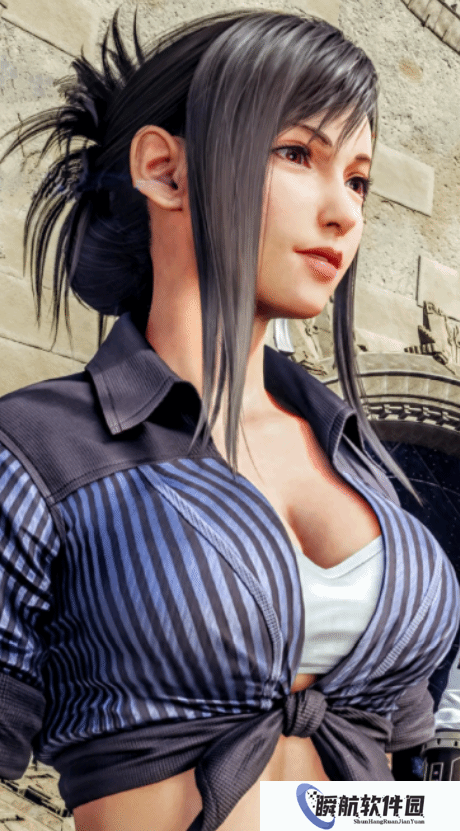 清纯可爱！格蕾丝换上了蒂法同款海滩装 实在是顶