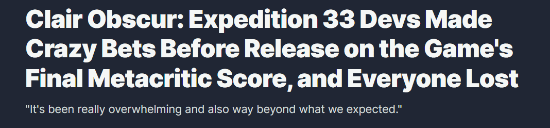 《光与影：33号远征队》全体开发者赌输评分 惩罚纹身安排上