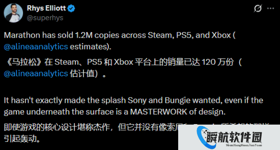 曝《失落星船：马拉松》销量未达索尼预期！仅120万份 叫好不叫座？