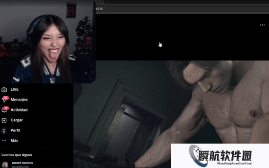 美女博主《生化危机9：安魂曲》玩到上头！看见里昂就疯狂伸舌头