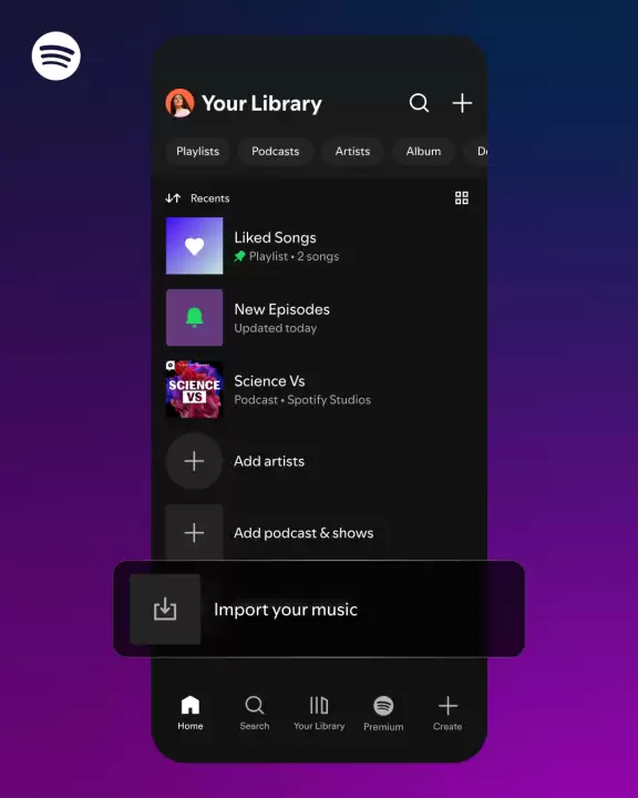 Spotify 推出歌单导入功能，支持 Apple Music、YouTube、Amazon Music 等多个平台